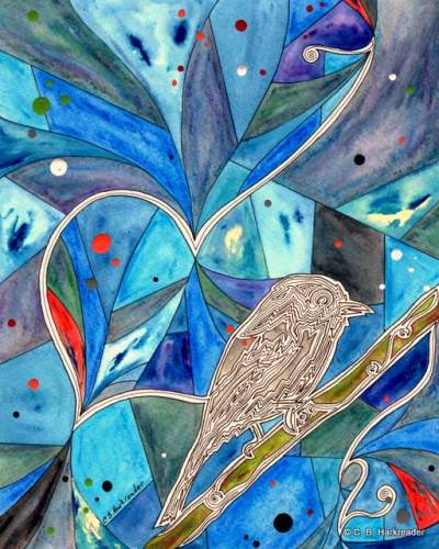 August Robin, 8x10, copyright C.B.Harkreader 08-2015